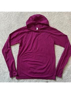 Athleta Women’s size L Momentum Hoodie Dark Magenta Long Sleeve Pullover